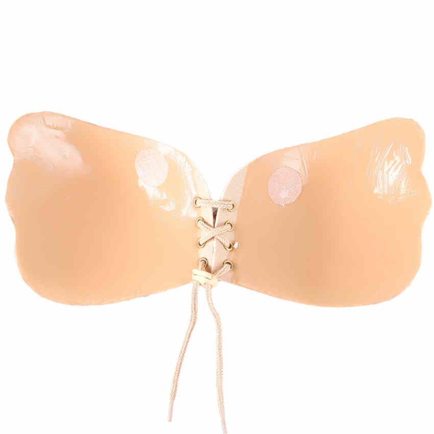 Женский сексуальный леопардовый силиконовый пуш-ап без бретелек невидимый наклеивающийся бюстгальтер с открытой спиной Nubra