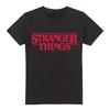 Унисекс футболка с главным логотипом Stranger Things, размеры S-5XL, Черная