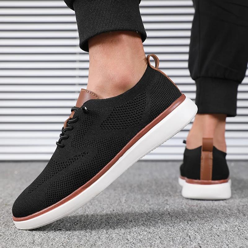 Fashion Men's Lightweight Knitted Shoes Comfortable All Day Long Have Excellent Fit Walking Shoes Suitable for Daily Wear Hiking Shoes