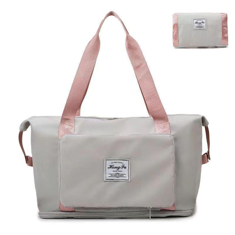 Большая вместимость спортивная сумка через плечо водонепроницаемая багажная сумка универсальная складная дорожная сумка с функцией сухого и влажного разделения фитнес-сумка дорожная сумка