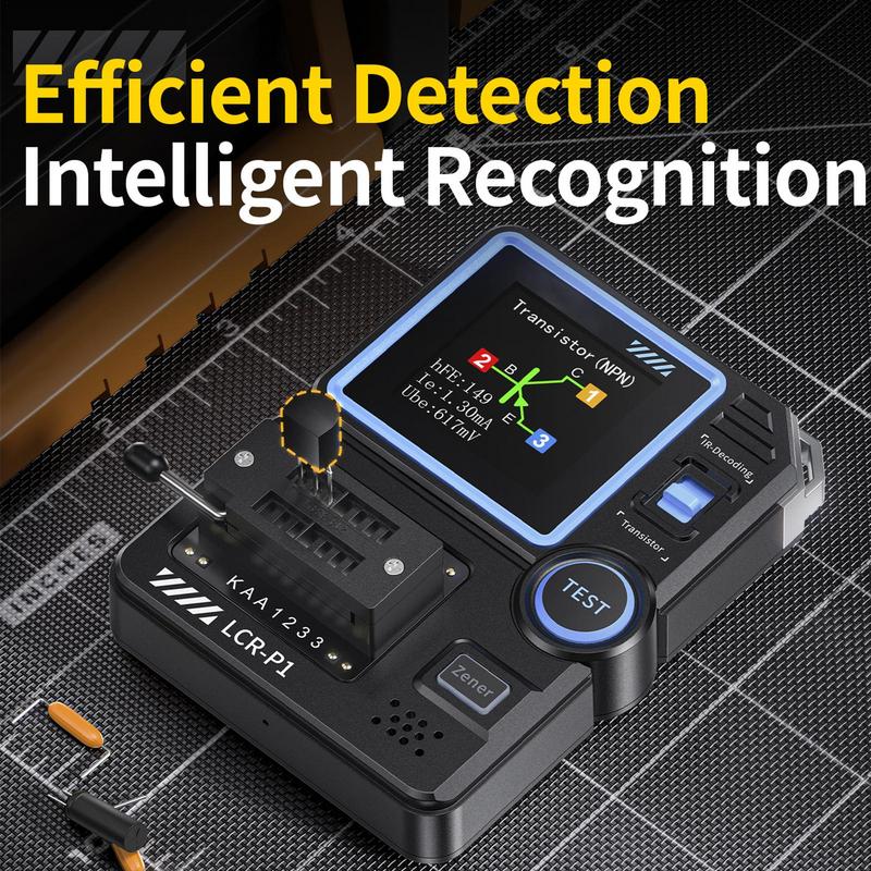 LCRP1 Тестер транзисторов Диод Триод Транзистор Измеритель емкости Измеритель сопротивления LCRESR Многофункциональный инструмент для тестирования