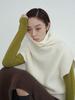 Love & Nancy Korean Style High Neck Chunky Knit Sleeveless Wool Sweater
