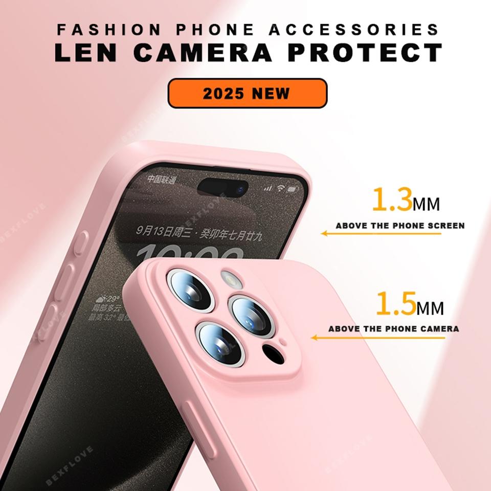 Чехол для телефона со шнурком для iPhone 16E 16 14 15 Plus 12 13 Mini 11 16 Pro X XR XS Max SE Защитный чехол из жидкого силикона с ремешком Мягкий чехол