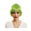 Perruque Cabaret Verte Avec Frange - Disfrazzes - Accessoire De Déguisement Pour Femme - Intérieur