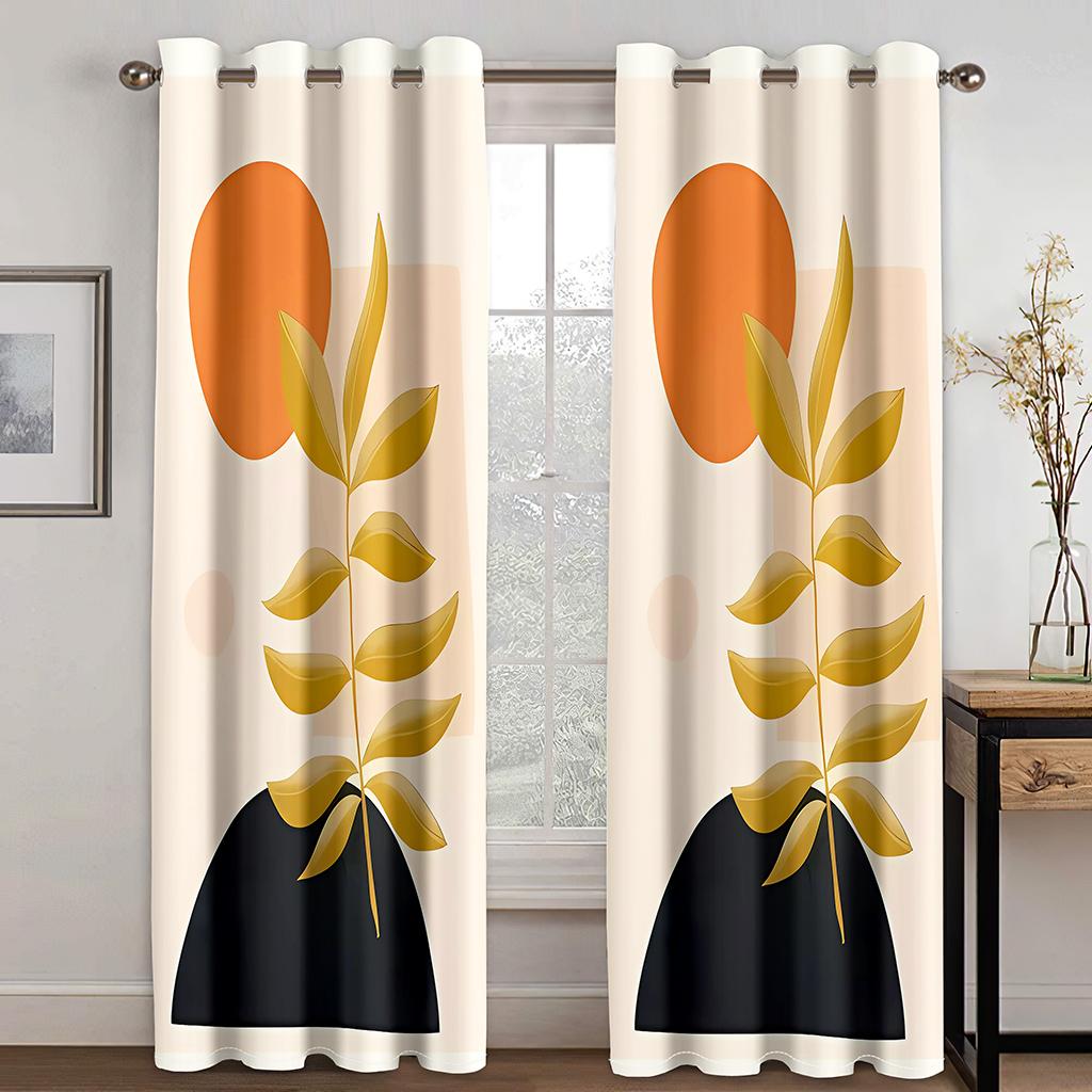 Простые современные художественные абстрактные стильные красочные оконные шторы жалюзи для гостиной спальни ванной комнаты кухни двери домашнего декора2 шт.