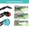 3M Hose Telescopic Handle with 3 Mist Nozzles Battery Powered Sprayer Wand 7.4V Rechargeable Electric Water Sprayer