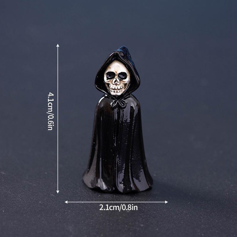 Хэллоуин Череп Орнамент Мумия Призрак Страшный Настольный Декор Хэллоуин Полимерные Миниатюры День Мертвых Детский Подарок Микро Ландшафт