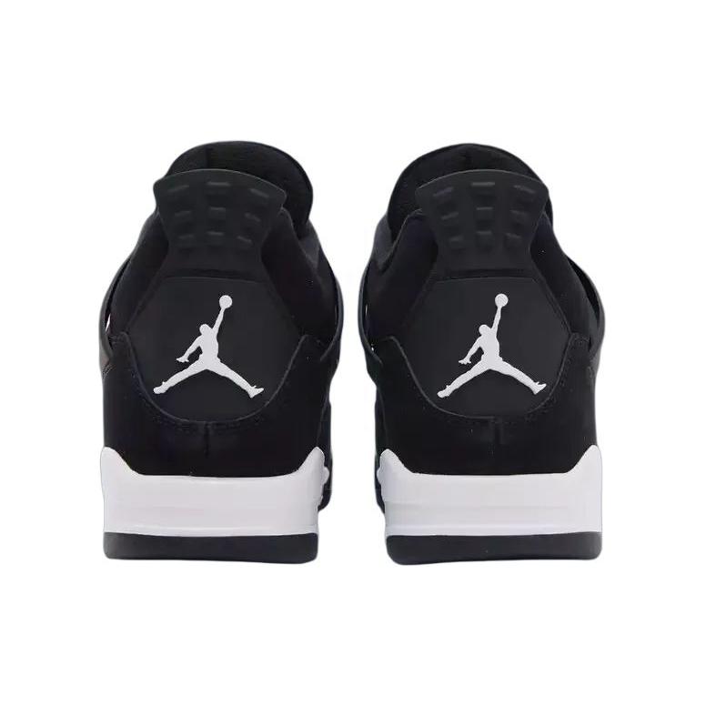 Кроссовки Air Jordan 4 Retro TD White Thunder Baby черные FV4538-001