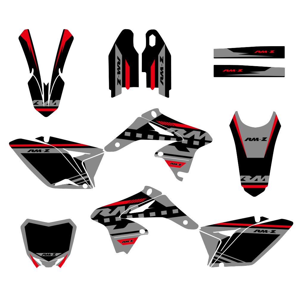 Полный комплект наклеек для эндуро-мотоцикла Suzuki RMZ250 2010-2014