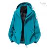 Women Men 3-in-1 Winter Jacket With Down Liner Waterproof Windproof Outdoor Hiking Coat