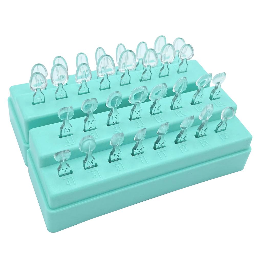 32 шт. Набор форм для зубных виниров, Форма из композитной смолы, Светоотверждаемый, Автоклавируемый, Инструменты для отбеливания зубов для передних зубов