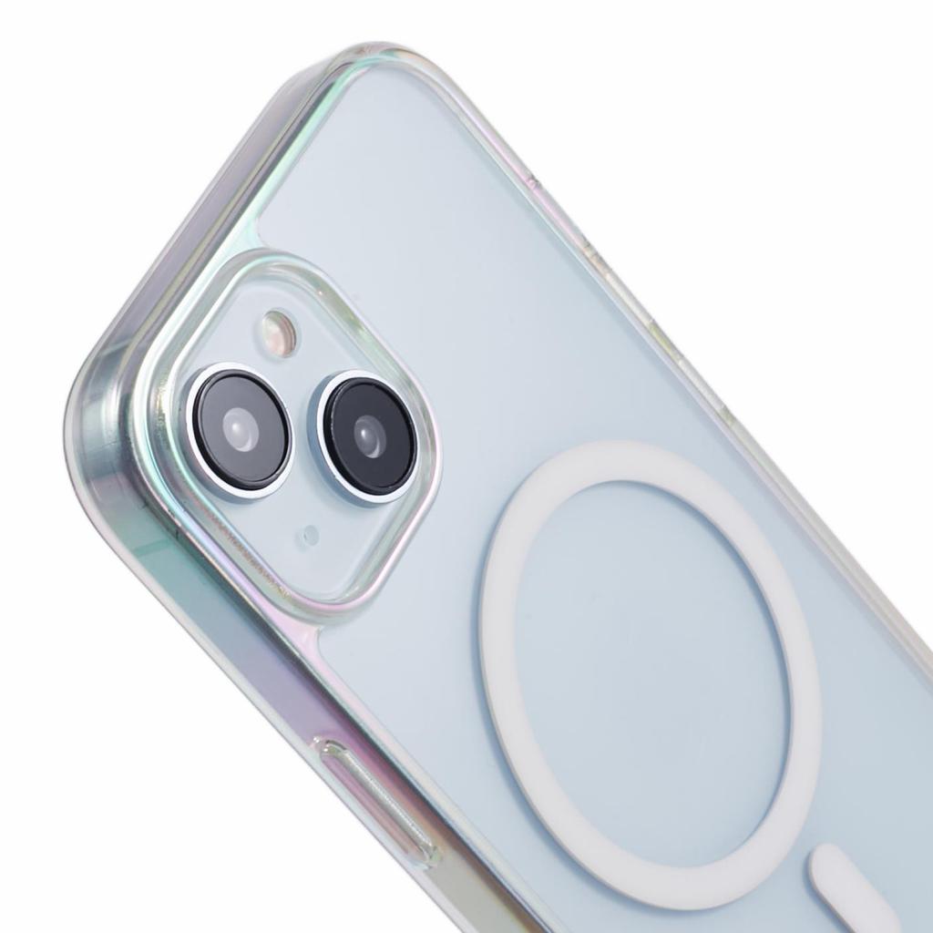 KIGC For iPhone 15 Case Compatible with MagSafe Dazzling Color TPU+PC Phone Back Cover