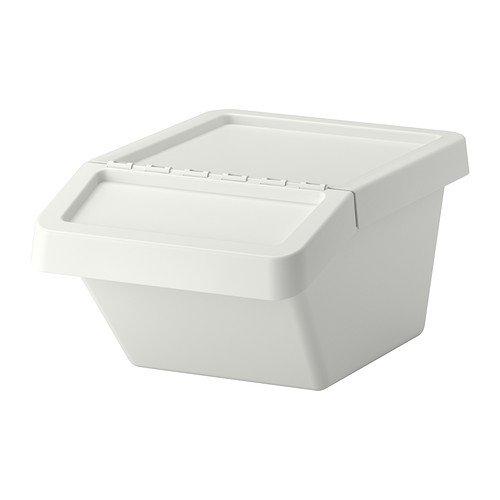 IKEA SORTERA 37 L 90255898 Sorting Bin with Lid, White