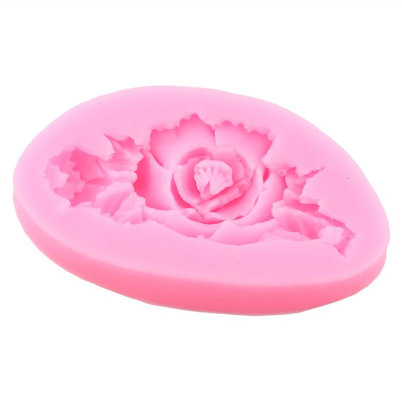 Силиконовая форма в форме розы, 3D формы для помадки для DIY, инструменты для украшения торта, форма для конфет, смолы, глины, формы для шоколадной мастики