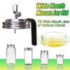 Mason Jar Pour Spout Lid for Ball Regular Mouth Jars Oil Dispenser Lid for Oil Vinegar Syrup Milk Stainless Steel Dust Caps