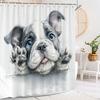 Набор штор для душа с милыми животными: кошка, собака, корова. Тканевые рождественские шторы для ванной комнаты, декор для дома, набор аксессуаров для ванной комнаты