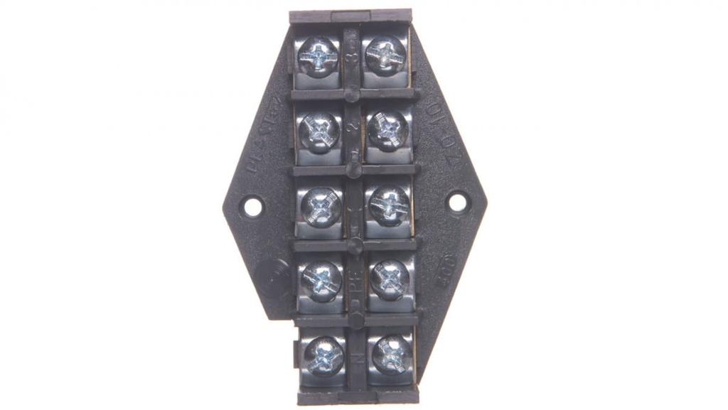 Płytka Odgałęźna Zpt /10Mm2/ 5-Torów Czarna Zpt 5-10.0 83006007