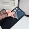 Деловой классический чехол для телефона Samsung Galaxy S26 S25 S24 S23 Ultra из кожи с текстурой, однотонный, с защитой камеры, матовый