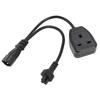 IEC320 C14 Male To C5 and  Female Power Cord C14 To C5 and  Y Spliter Power Cord Adapter Cable