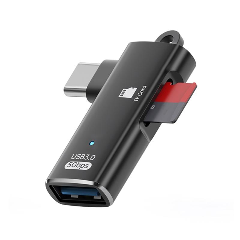 Алюминиевый USB Type-C Линк для передачи данных Маленький кард-ридер для карт памяти USB Быстрый процессор Для камеры Ноутбука Телефона Планшета И Компьютера
