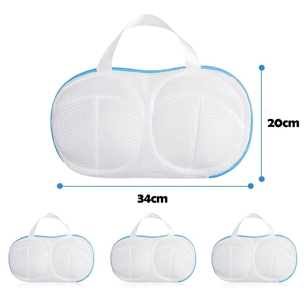 3pcs Bra Washing Bags with Handle and Zipper for Washing Machine Delicate