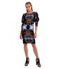 Greedius Black Chandelier Puff Dress