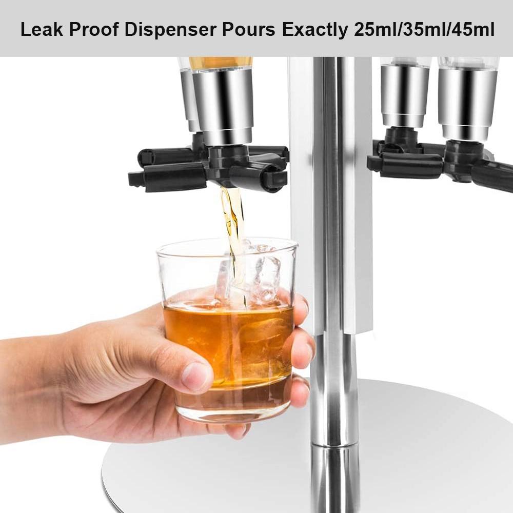 Вращающаяся подставка для шейкера для коктейлей, диспенсер для 4 бутылок спиртного, стойка для вина, пиво, алкоголь, бар, напитки, разделитель