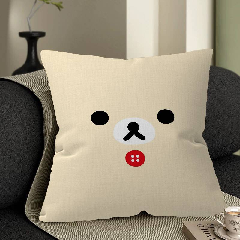 Япония Аниме Милый Мультяшный RRilakkuma Аниме Наволочка Чехол для Подушки Декор Наволочка Печатный Чехол для Подушки для Дивана