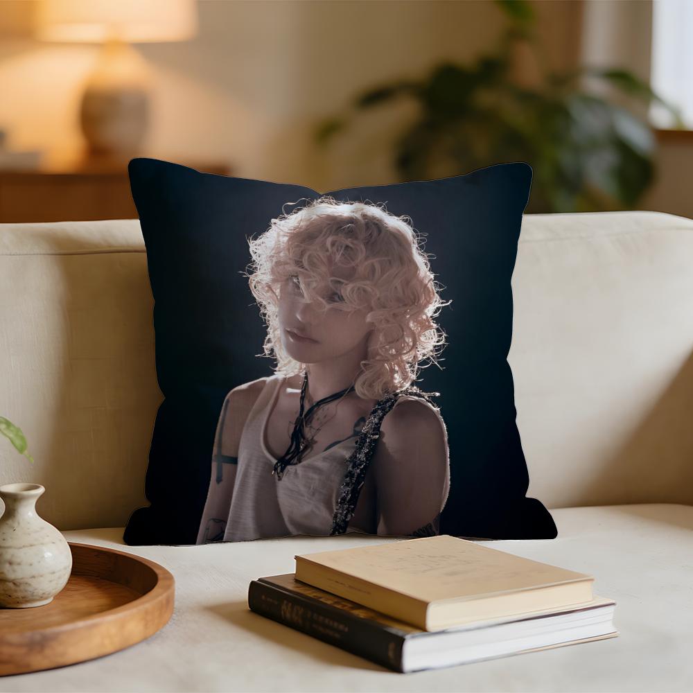 Kpop Hot Singer Lloren Cushion Cover Short plush pillowcase for bed sofa carwashable