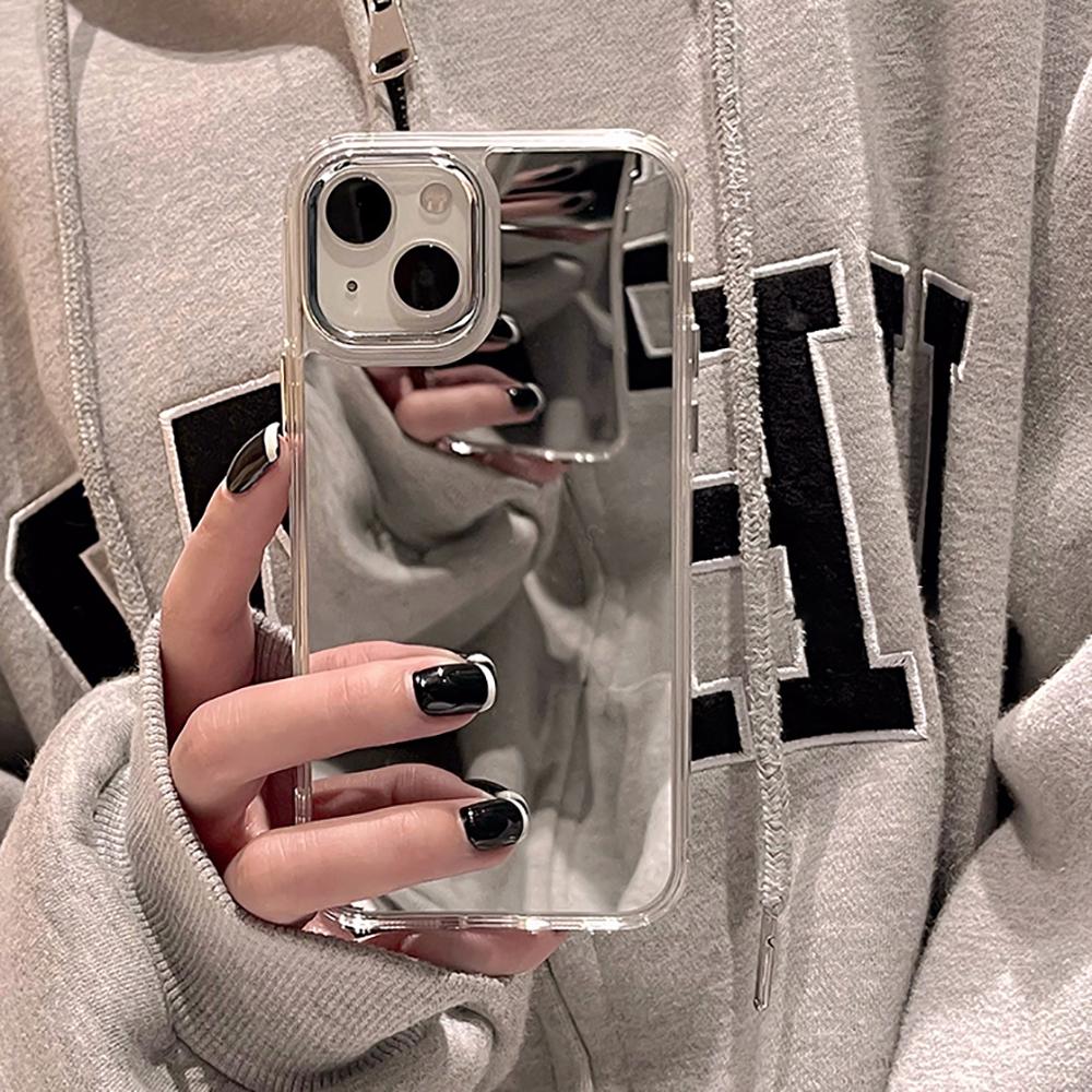 Luxury Make UP Mirror Case For Iphone 11 Case Iphone 13 14 15 16 17 Pro Max Air Plus 12 16Promax 15promax Silicon Phone Funda