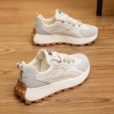 Женские вулканизированные туфли, кроссовки на платформе, сетчатые дышащие спортивные беговые туфли для женщин, тренировочная обувь, zapatos de mujer