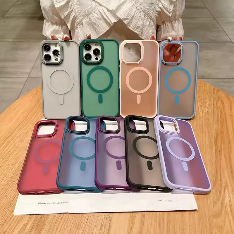 Apple 16proMax Магнитная зарядка Чехол для мобильного телефона Ощущение кожи iPhone 15 Улучшенный матовый Подходит для 14 Чехол для защиты от падений
