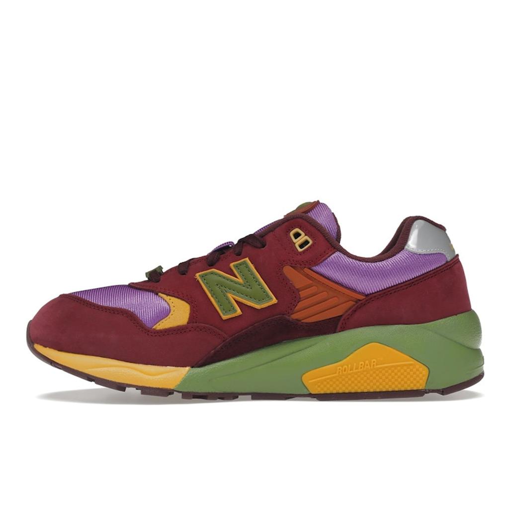 Stray Rats X New Balance 580 Tribute To 2007 - Burgundy Unisex Sneakers Red Mystic-Purple MT580SR2