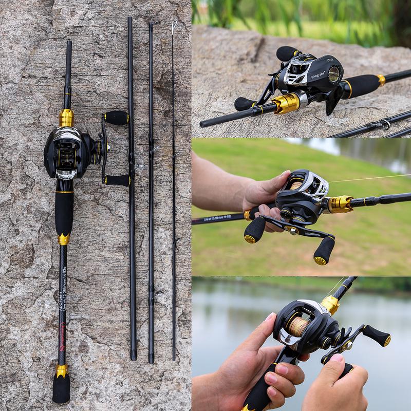 Комбинированные катушки для удочек, 2,1 м, карбоновые удочки M Power Casting, 11 + 1BB, рыболовные катушки для приманки