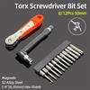 Набор бит для магнитной отвертки 50 мм, сверла с защитой от несанкционированного доступа, шестигранный хвостовик 1/4 дюйма, отвертка T5-T40, гаечный ключ-трещотка, ручной инструмент