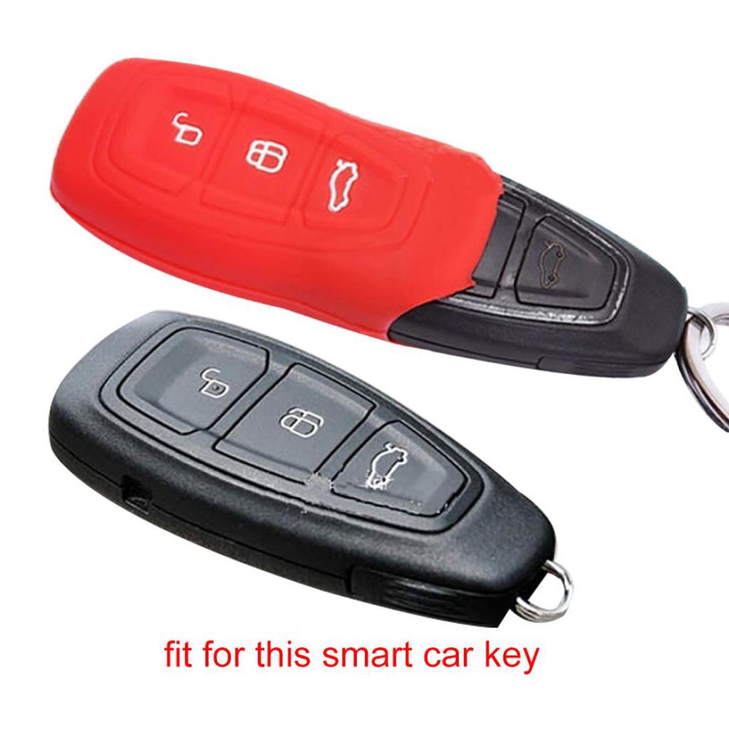 Car Care 3 Buttons Silicone Remote Car Key Fob Cover Case for Ford Focus Mondeo Fiesta