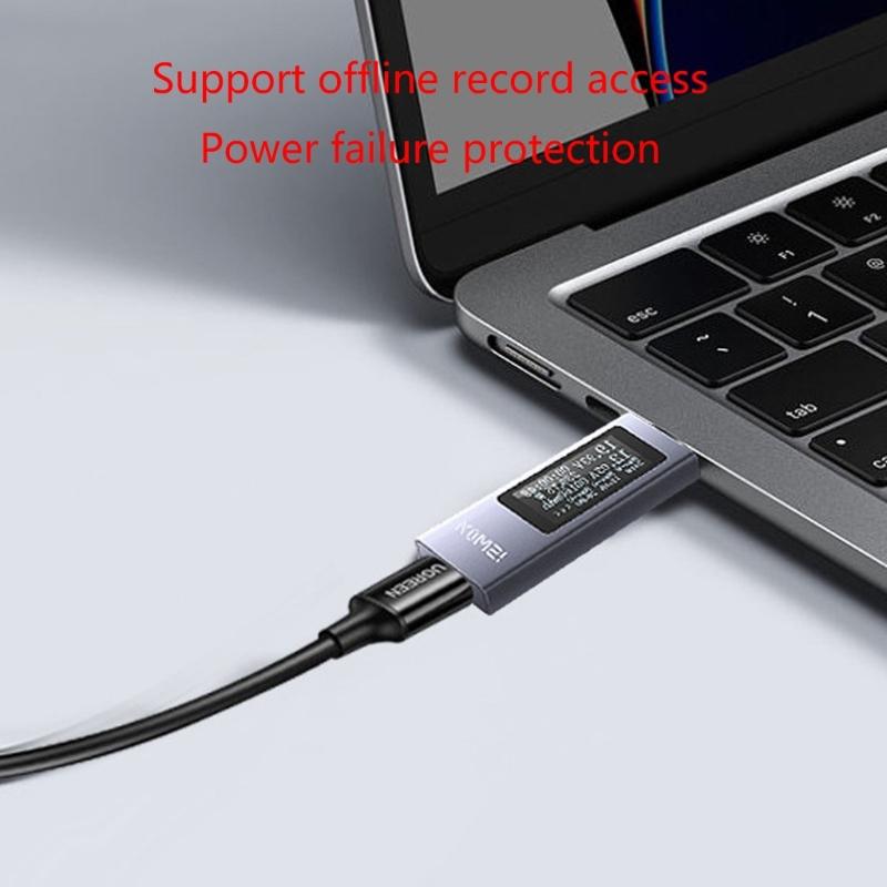 KOWSI тестер напряжения и тока USB C измерительный тестер вольтметр амперметр детектор USB C детектор зарядки светодиодный дисплей портативный