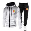 2022 Autumn Winter Warm Mens Sets Zipper Hoodies Fleece Sport Suits Jacket Casual Sweatshirts Tracksuit Sportswear+Jogging Pants