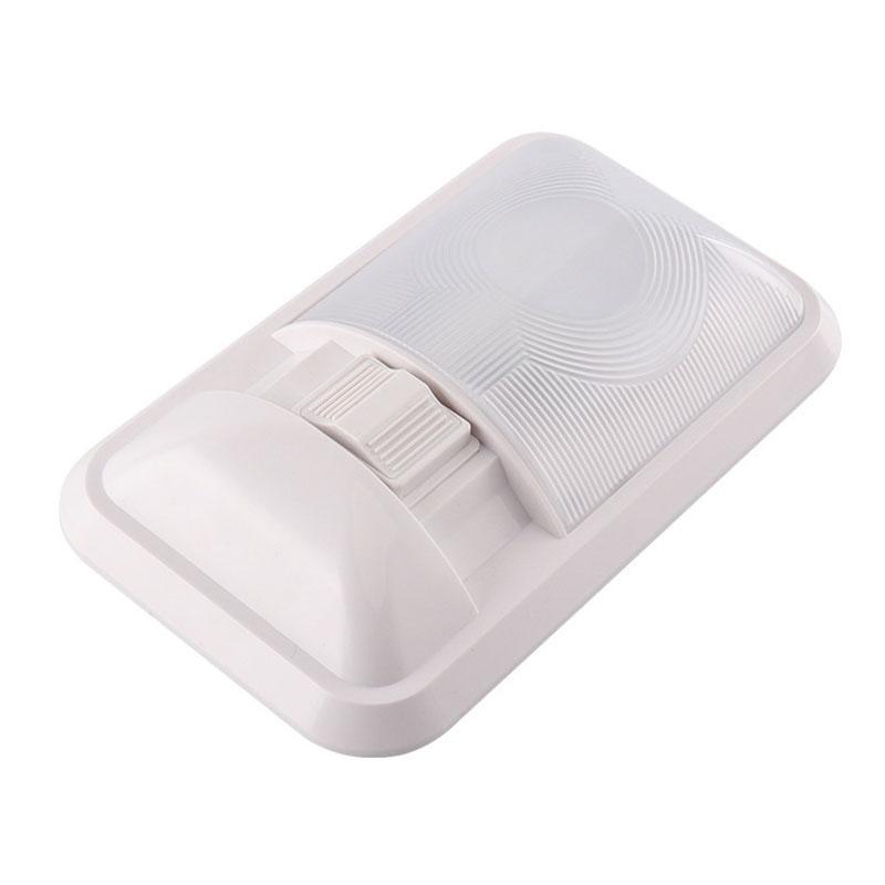 12-24 В светодиодный плафон для автофургона, лодки, кемпера, прицепа, каравана, автомобиля, двойной потолочный светильник, внутреннее освещение, универсальные автомобильные аксессуары