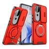 KEYSION 360°Rotating Ring Stand Phone Case for VIVO V40 Pro 5G Slide Camera Protection Magnetic Shockproof Cover for VIVO V40 5G