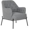Fauteuil - DKD HOME DECOR - Gris - Métal - 1 Place - Contemporain - Design