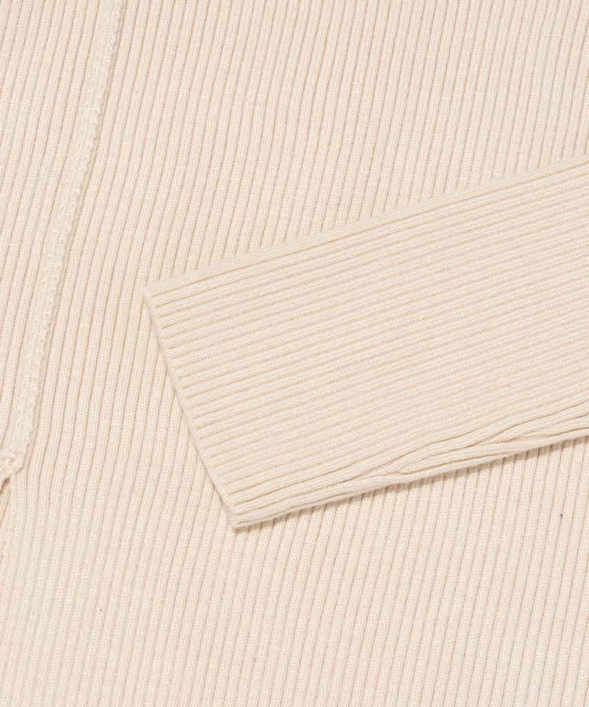 ROIDESROIS Scarf Set Round Neck Ribbed Knit (Ivory)