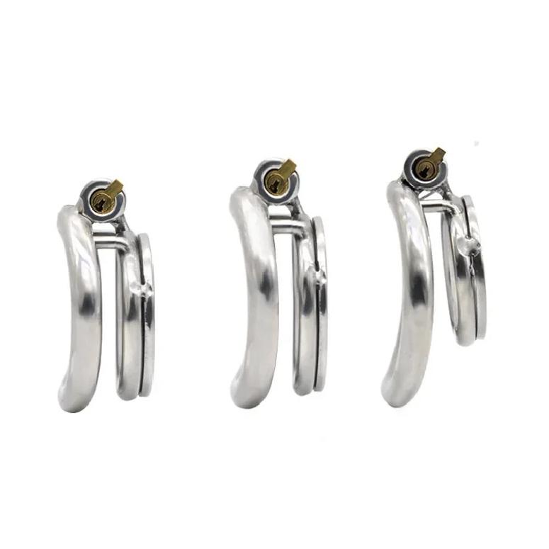 Male chastity device, male homosexual sex toy, flat round hole, metal chastity lock, chicken cage, urinary catheter, penis ring