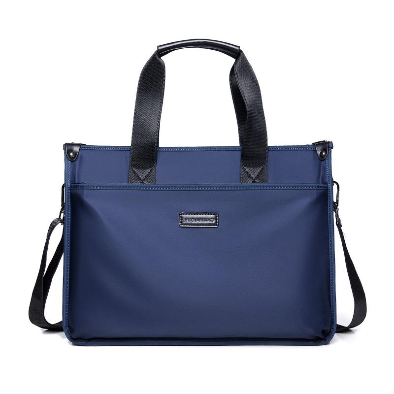 Повседневная мужская сумка Мужская сумка через плечо из ткани Оксфорд Деловая офисная сумка Большой вместимости Сумка для компьютера Повседневный портфель