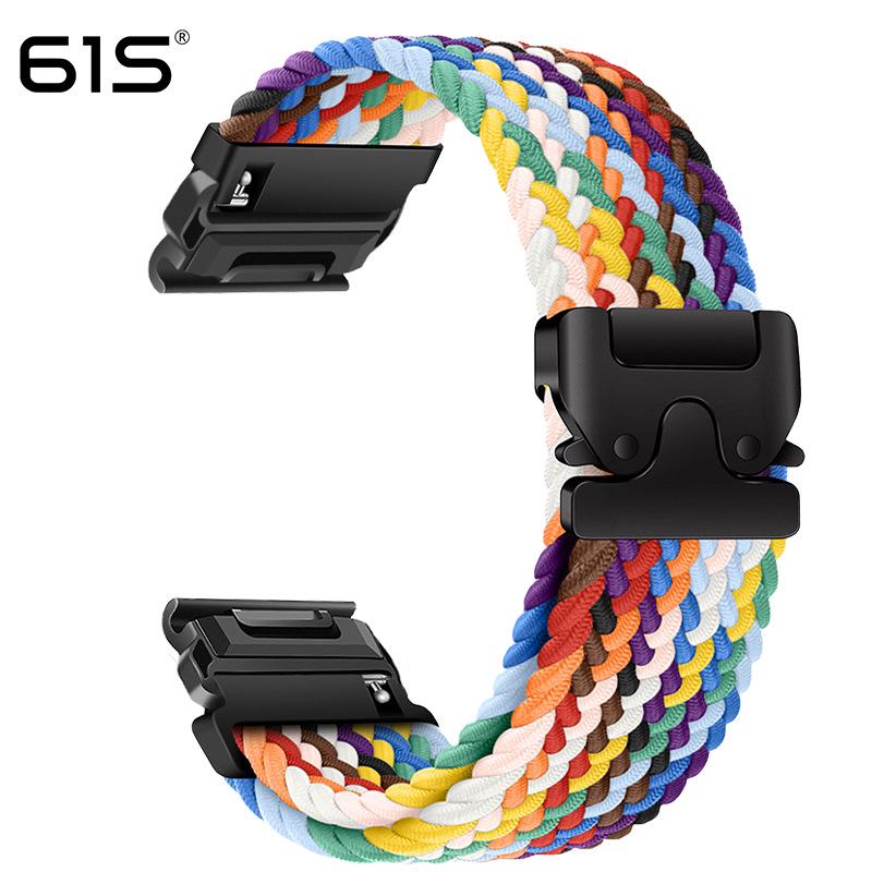 Эластичный ремешок из паракорда 61S для часов Garmin Fenix 8, 7X Pro, 955, 965