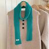 Scarf Atmosphere New Fashion Long Thin Baguette Dopamine Color Knitted Wool Scarf Scarf