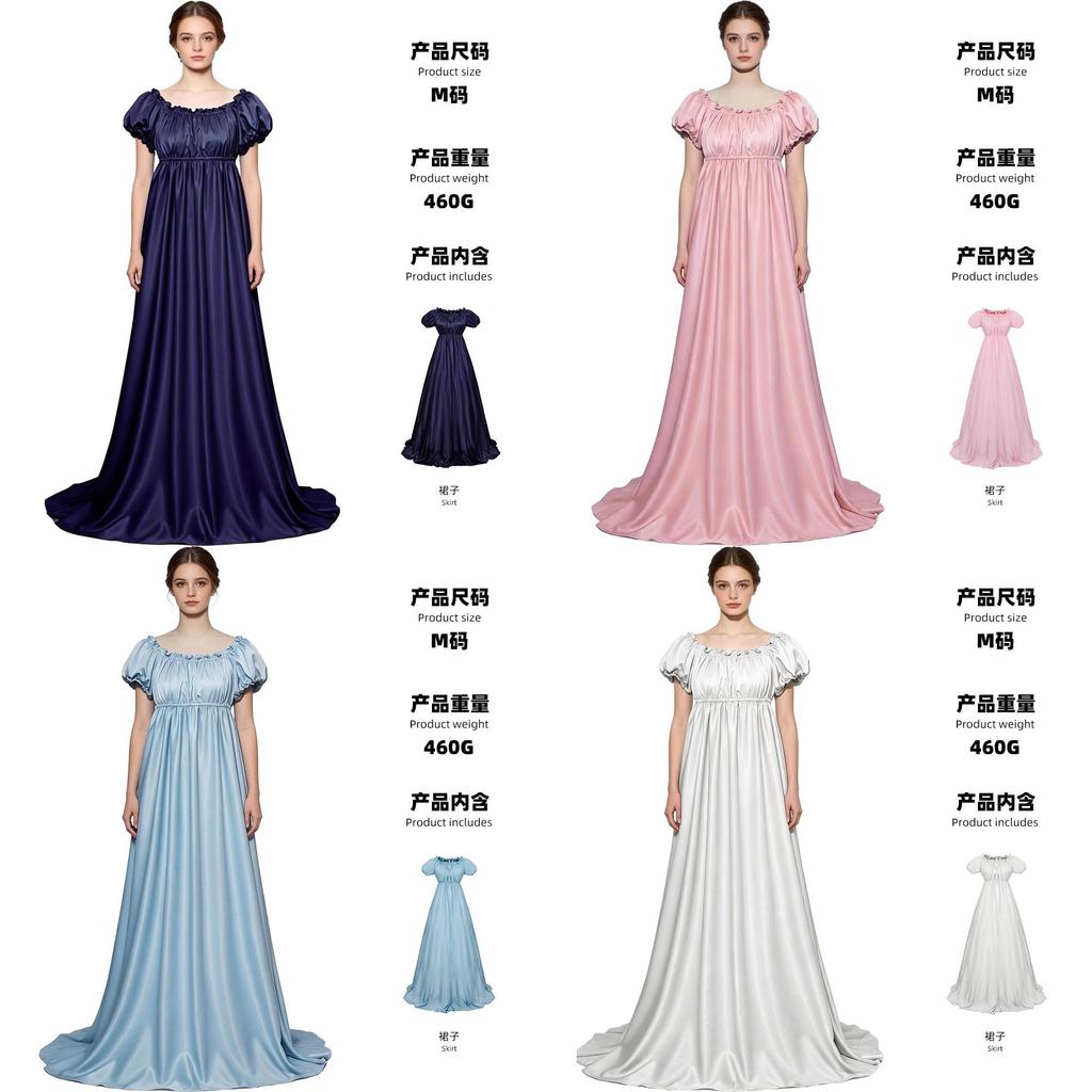 Bridgerton Regency Cosplay Dress For Halloween Vintage Style Gothic Costume For Women And Teens
