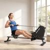 Rowing Machine for Home Quiet Magnetic Rowing Machine with 16 Resistance Levels Exclusive App LCD Display Phone Holder