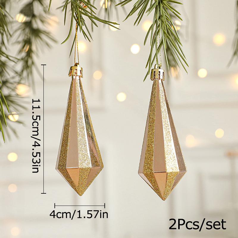 Christmas Tree Hangings Pack Of Two New Decoration Supplies