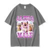 Funny Alpha Male Kittens Rainbow Pink Meme Tee Shirt Unisex Womens Cute ONeck Clothing Tshirt Harajuku Oversized Cotton T Shirts